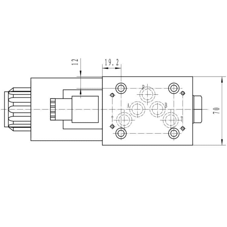 NG10 24V Cetop Elektrisk 4/2 riktningsventil, H-mittläge – bild 6