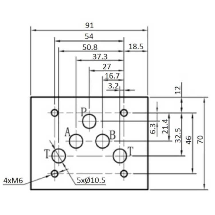 NG10 hydraulisk tryckstyrd backventil A och B – bild 3