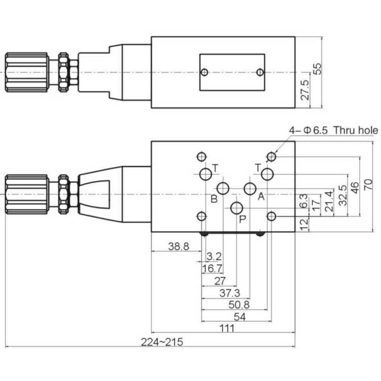 NG10 Hydraulisk tryckbegränsande mellanventil i B 5-350 bar – bild 3