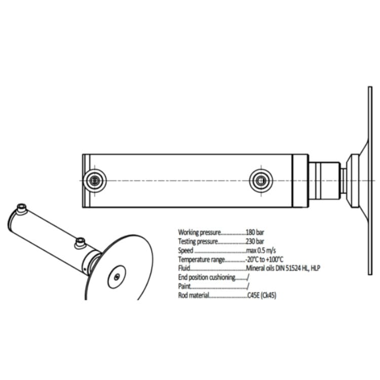 Hydrauliskt nivåsystem 2 nivåcylindrar 12V – bild 4