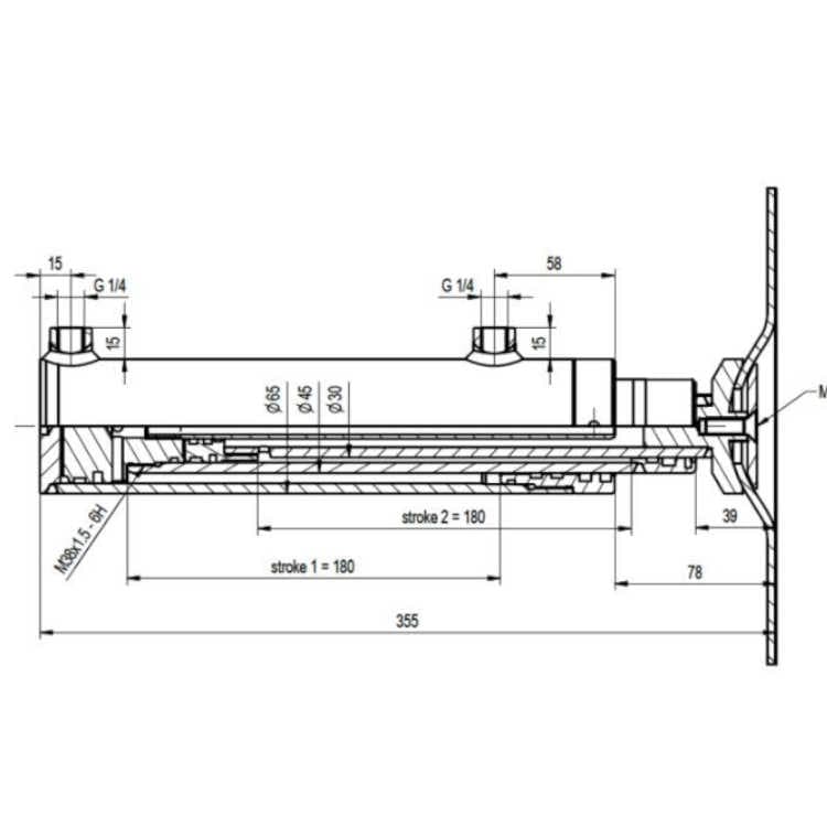 Hydrauliskt nivåsystem 4 nivåcylindrar 12V – bild 3