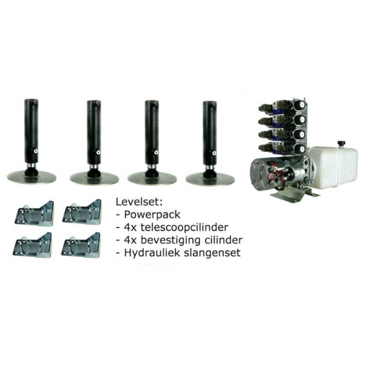 Hydrauliskt nivåsystem 4 nivåcylindrar 12V – bild 2