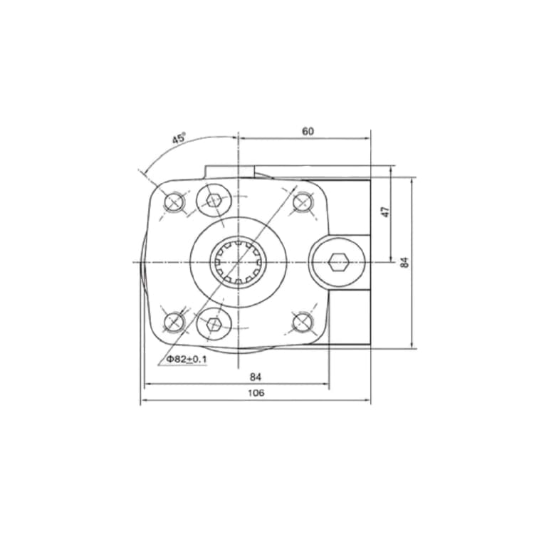 Hydraulisk styrningsenhet 250cc - med ventiler – bild 4