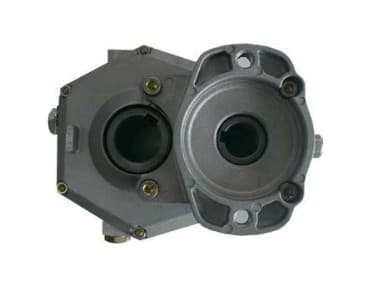 Växellåda standard vridmoment 10 kW utväxling 1:2 för motor SAE-fläns och 25mm axel