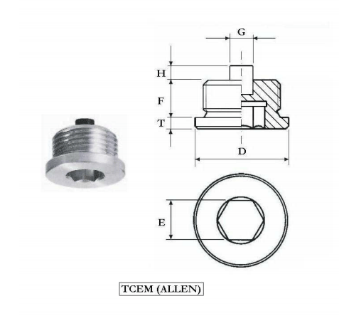 Magnetplugg 3/8" BSP insexkant – bild 2