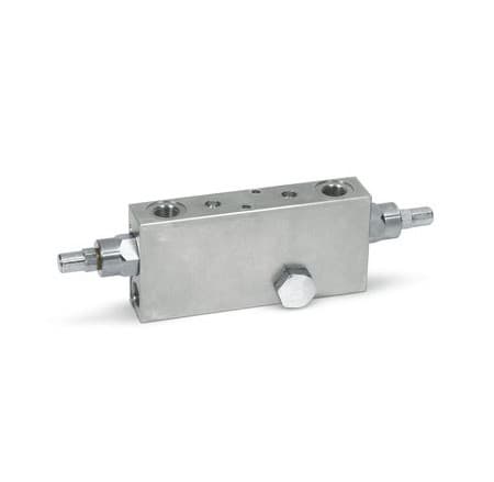 Dubbelverkande balanseringsventil med banjo VBCD 3/8” DE/A FLV