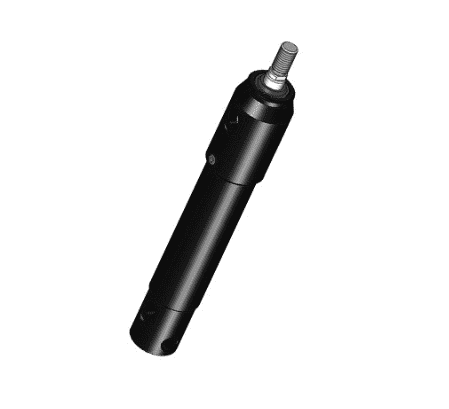 Dubbelverkande mikrocylinder med fästen 25x16x50