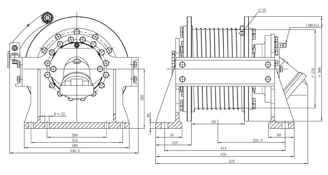 Hydraulisk lyftvinsch 3000kg – bild 3
