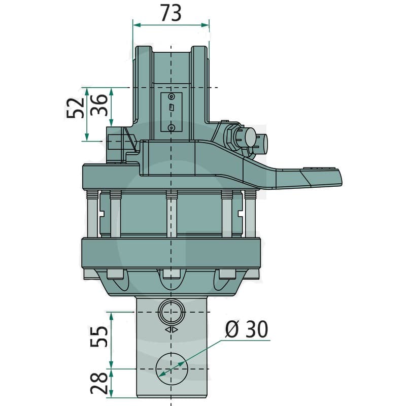 Rotator 4,5 ton med Ø68 mm axel – bild 3