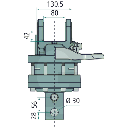 Rotator 6 ton med Ø68 mm axel – bild 3