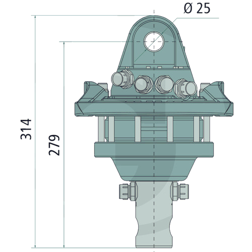 Rotator 3 ton med Ø49,5 mm axel – bild 2