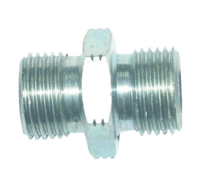 Dubbelnippel 3/8" BSP med 1/16 strypning