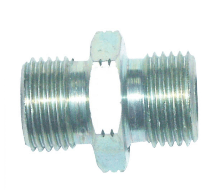 Dubbelnippel 3/8" BSP med 0,8mm strypning