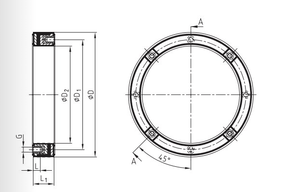 Dämpningsfläns 550 mm – bild 2