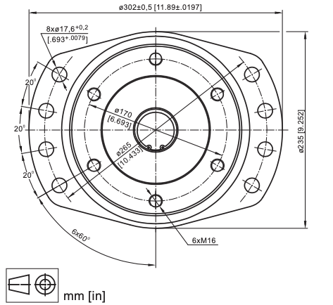 VMF3152HD 315cc hydraulmotor – bild 3