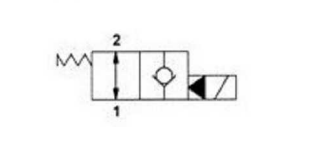 2/2 hydraulventil med backventil NO 3/4" BSP, 24V – bild 2