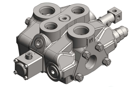 Handmanövrerad 4/3 riktningsventil 1" BSP 240 l/min