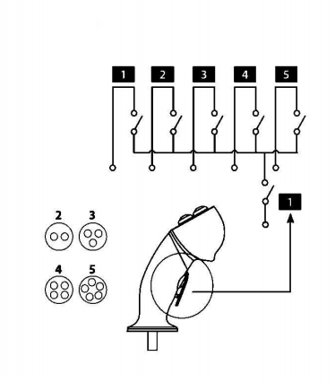 3 knappar ergonomisk joystick med omkopplare – bild 2