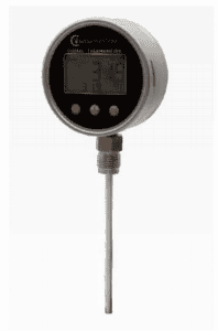 Digital termometer med bottenanslutning 1/2" BSP