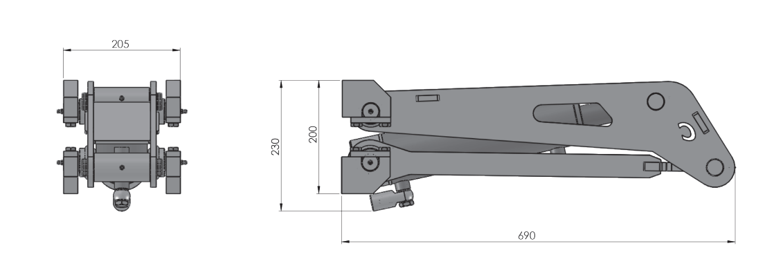3,5 ton hydraulisk tippsaxcylinder – bild 2