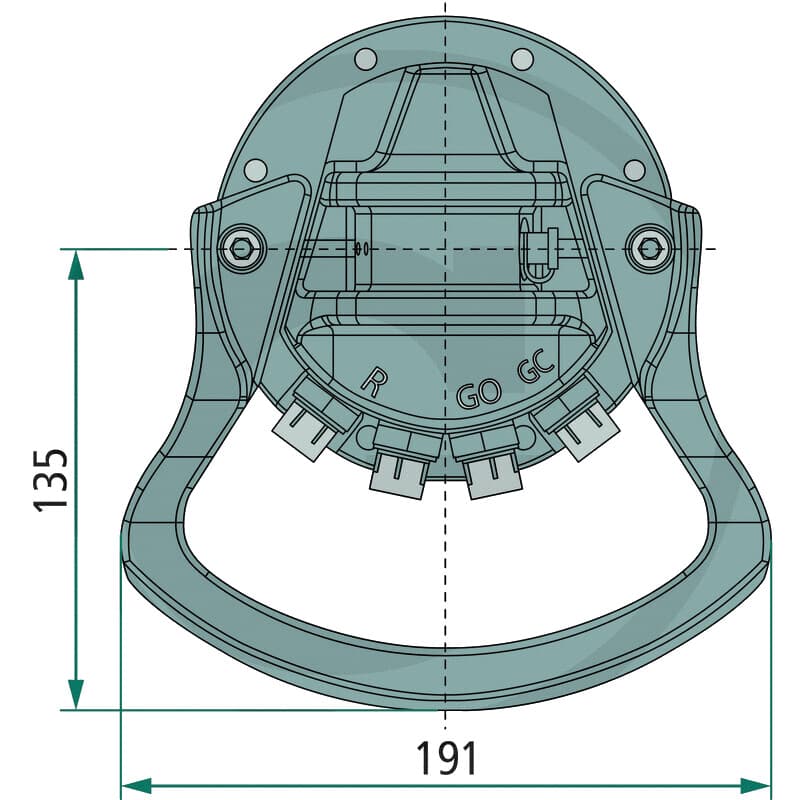 Rotator 1 ton med Ø39,5 mm axel – bild 3