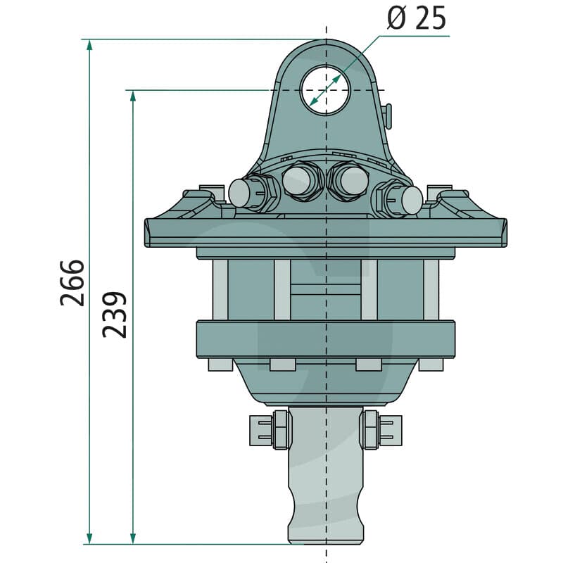 Rotator 1 ton med Ø39,5 mm axel – bild 4