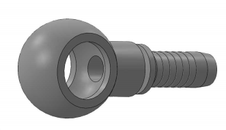Rostfri 5/16" DN presskoppling 3/8" BSP banjo