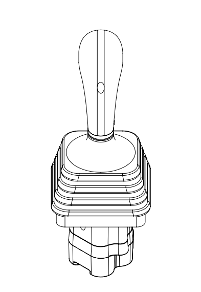 Joystick 2 sektioner för proportionell riktningsventil - XY-axel – bild 3