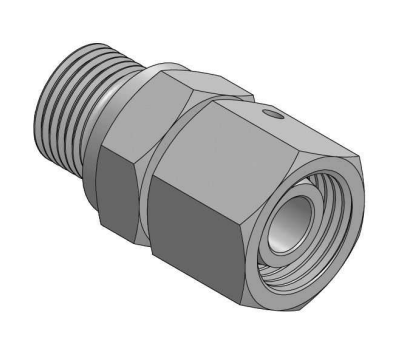 BSP 1/4" - 8S (M16X1,5) hane inskruvningskoppling med svivel – bild 3