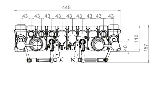 Kranventil 8 sektioner - 3 funktioner – bild 2