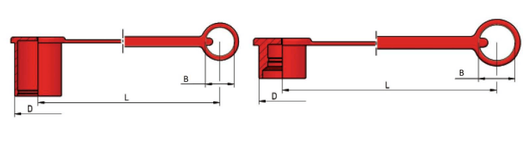 Dammskydd för flat face snabbkoppling 3/8" BSP hane, BG-mått 2 – bild 2