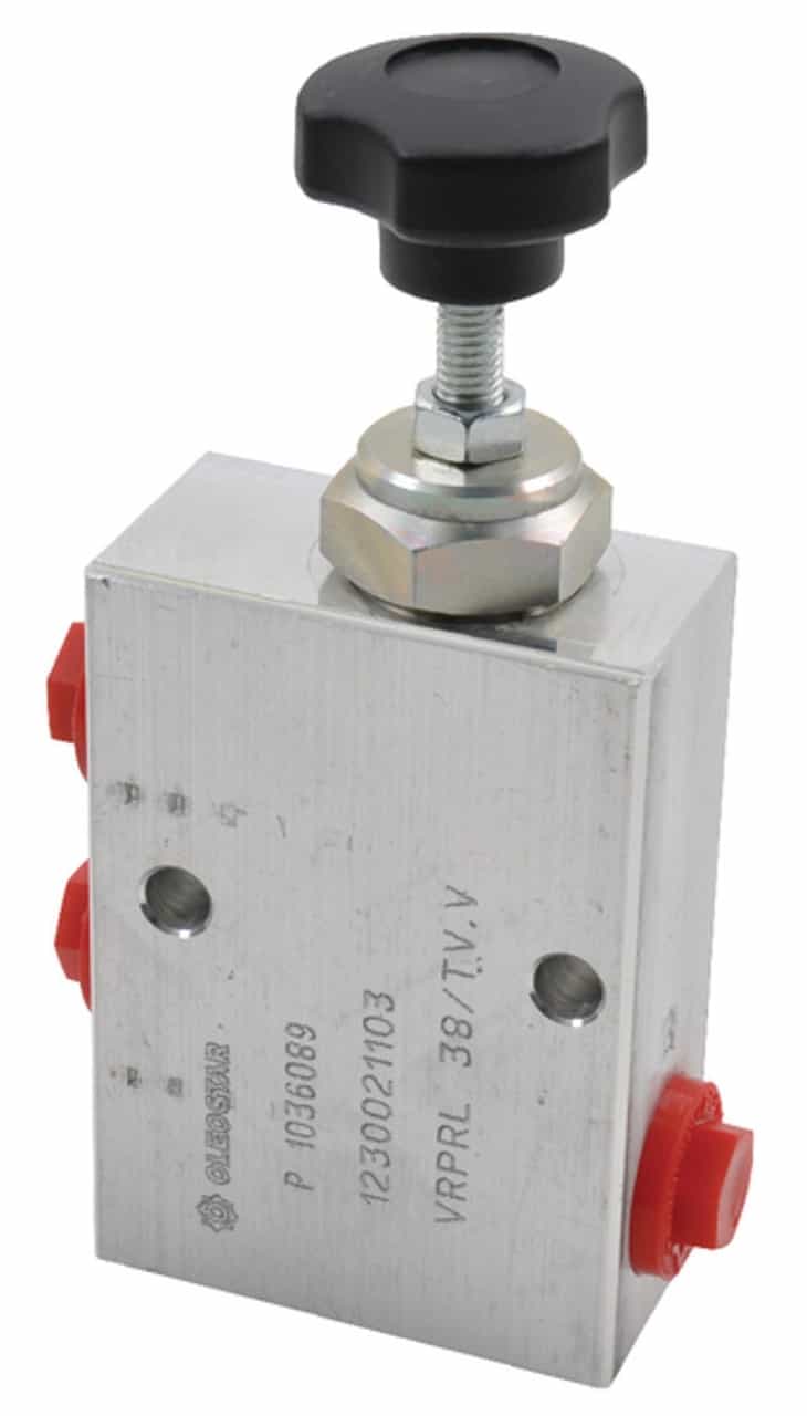 Walvoil tryckreduceringsventil 3/8" 20l/min 5-50bar