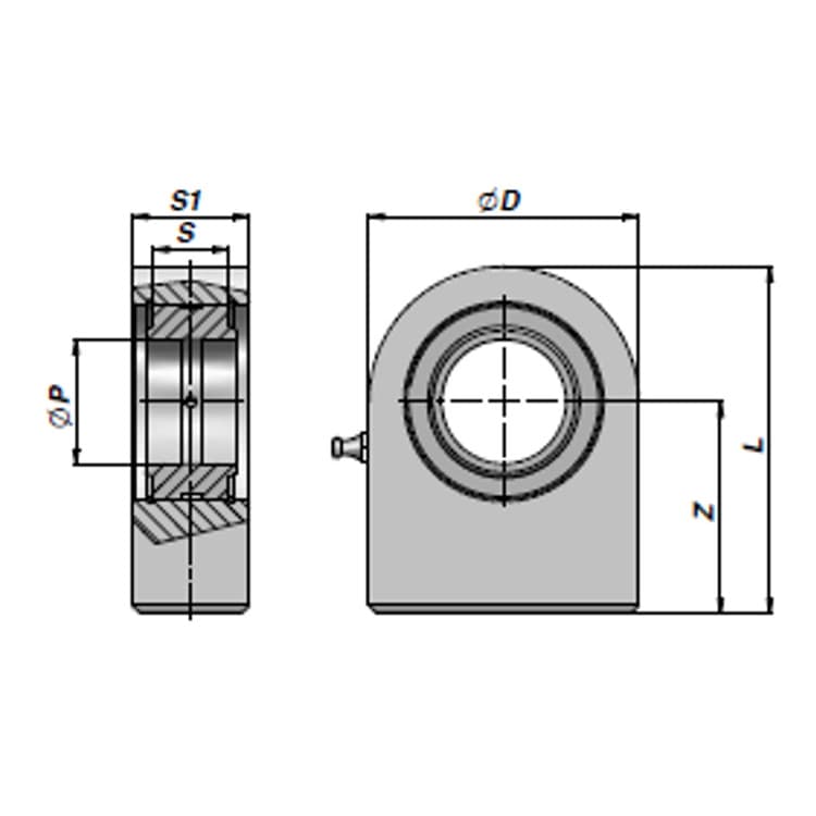 HMB ledöga med innerdiameter 35 mm för hydraulcylinder (tysk modell) – bild 2