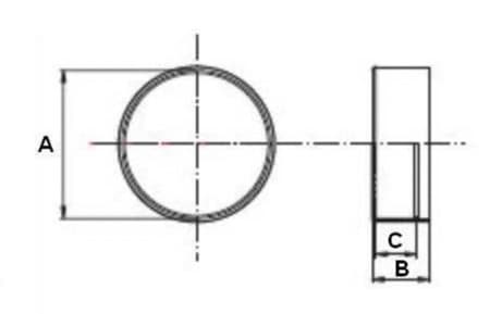 Plastdammskydd SAE 2" - 3000 PSI hona – bild 2