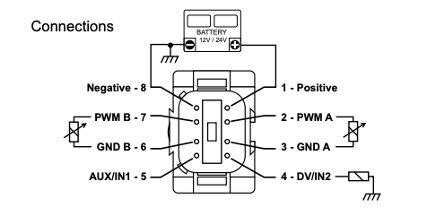 Proportionell joystick inklusive förstärkare 1 dubbelfunktion PWM – bild 2