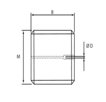 Justeringsskruv med strypning M5x0,8mm 5mm Ø0,6mm – bild 4