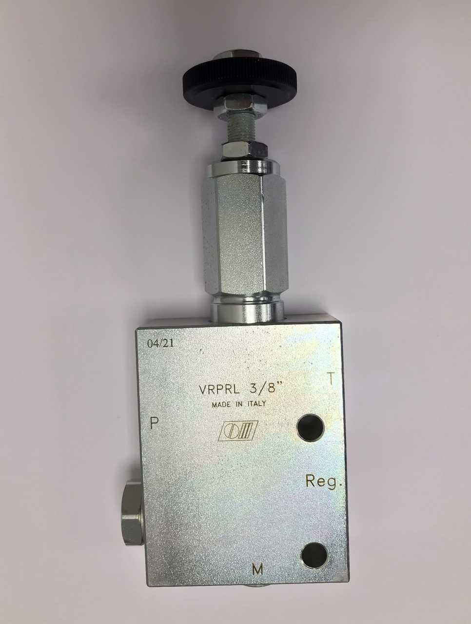Tryckreduceringsventil 3/8" 30l/min 350 bar med handhjul och backventil