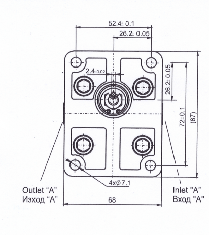 Hydraulisk tandemkugghjulspump grupp 1 höger (2+2) – bild 2