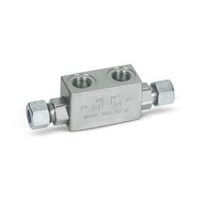 Dubbel hydrauliskt styrd backventil VBPDE 3/8" L2 CC