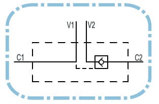 Enkel hydrauliskt styrd backventil VBPSE 1/4" L4 VIE – bild 2