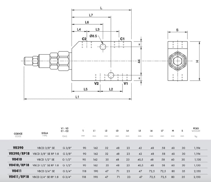 Enkelverkande balanseringsventil VBCD 1/2'' SE – bild 3