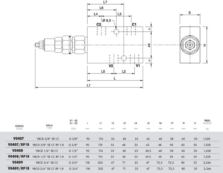 Enkelverkande balanseringsventil VBCD 3/4" SE CC – bild 3