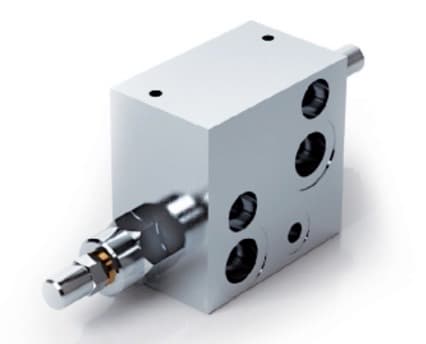 Dubbelverkande balanseringsventil flänsbar hydraulmotor VBCDF 1/2" DE OMS SF