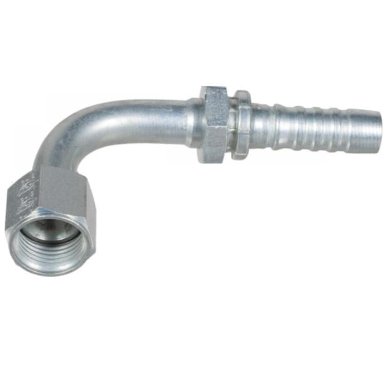 Rostfri 5/8" DN presskoppling vinklad 90º 7/8" 14h UNF