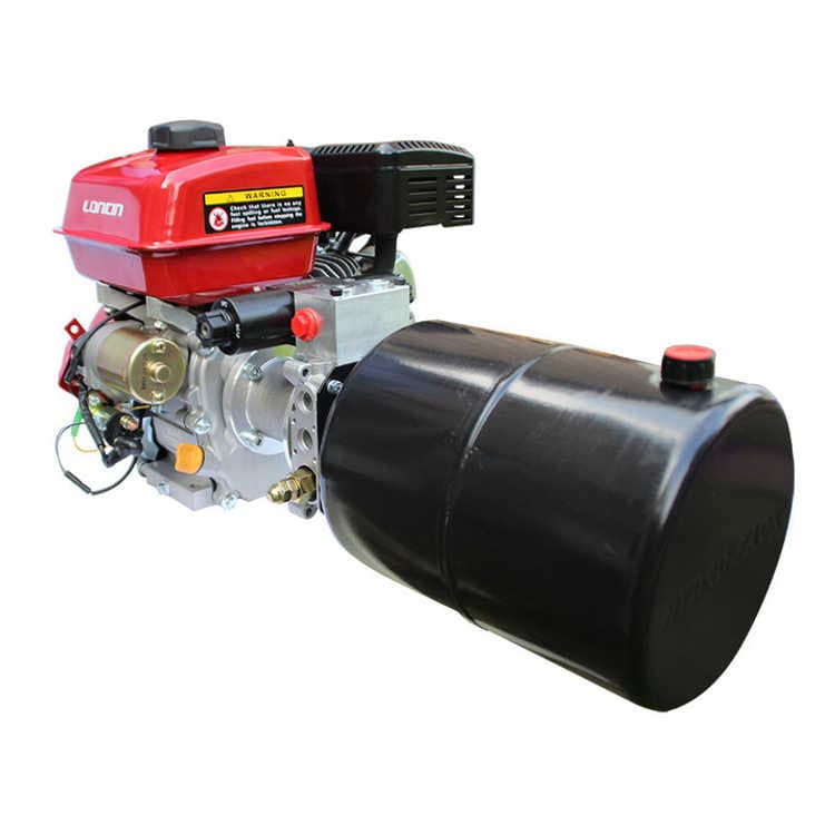 4,8kW hydraulaggregat med handstart bensinmotor dubbelverkande krets – bild 2