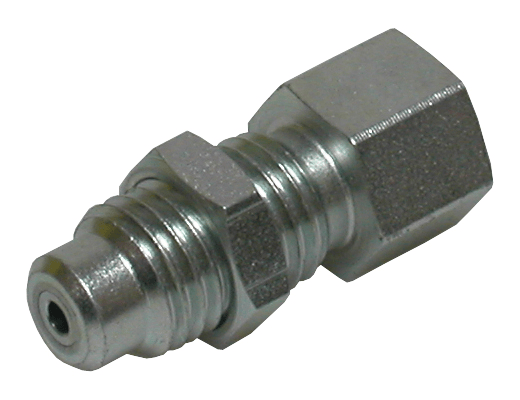 Manometer koppling 1/4" BSP invändig gänga - Minimess skottkoppling utvändig gänga (M16x2)