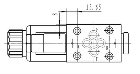 NG6 12V Cetop Elektrisk 4/2 riktningsventil, AB stängd PT ansluten 315 bar – bild 3