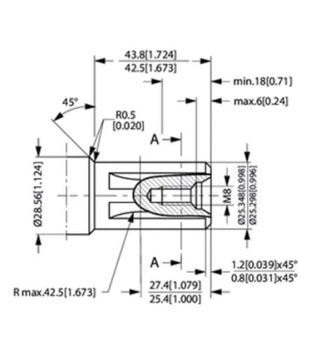 Danfoss OMR 315 cc hydraulmotor med splinead axel 25,4 mm – bild 3