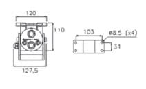 Faster multi snabbkoppling 2x 1/2" BSP hona (typ P206) – bild 2