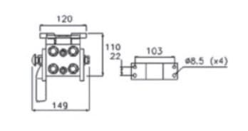Faster multi snabbkoppling 4x 1/4" BSP hane (typ P404) – bild 3